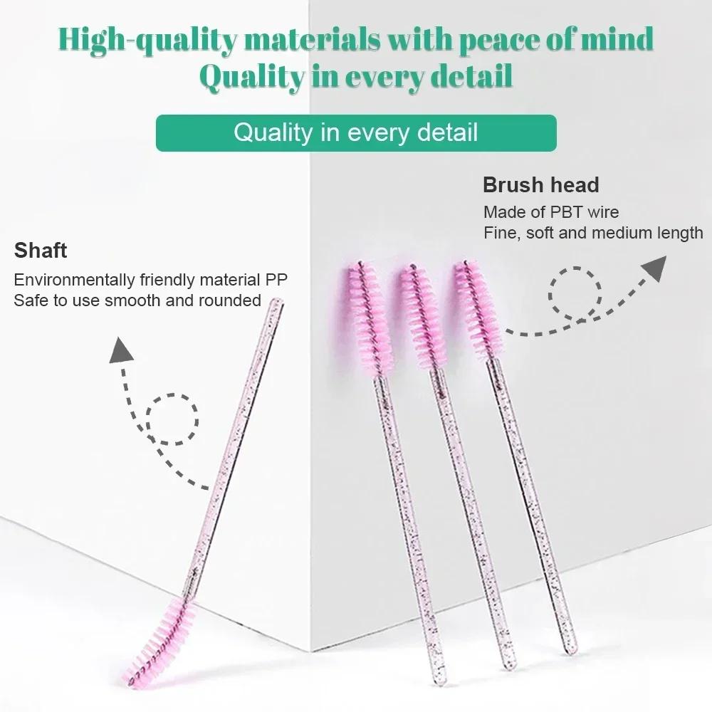 Одноразовый аппликатор для туши, кисть для наращивания ресниц, набор кистей для макияжа бровей, инструменты для макияжа