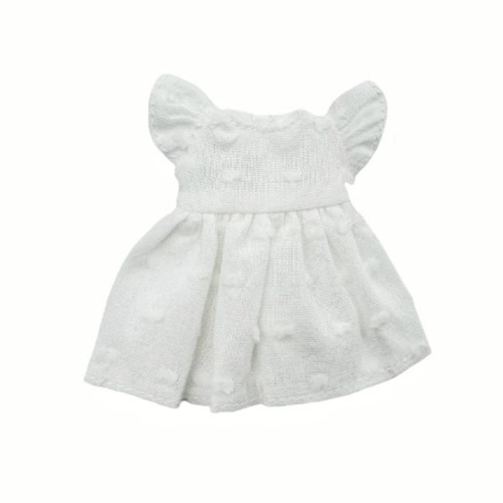 Fashion Doll Dot Dresses Accessories Tops Clothes Skirt for 1/11 OB11 Dolls/for 1/12 BJD