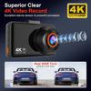 Dual-lens 4K WiFi GPS Car Driving Recorder Automatic Driving Recorder Time-lapse Video Built-in Supports 24-hour Parking Monitor