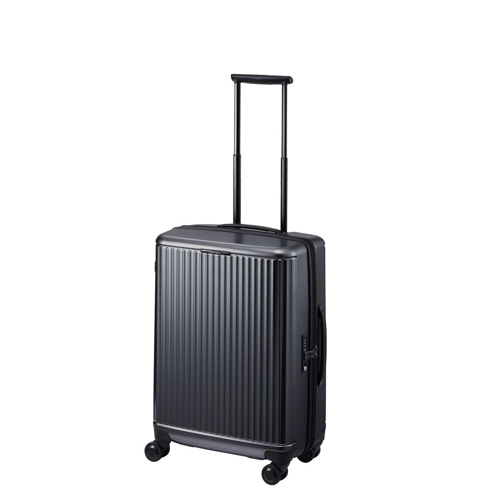 Чемодан размера M на 3 ночи 4 дня 4 ночи 5 дней 56 л Стопор колес Двойные колеса 10 лет гарантии Сделано в Японии Дорожный чемодан Дорожная сумка J5