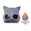Plush Lining Winter Beanie Windproof Skullies Hat Fashion Knitted Goggles Hat  for Women