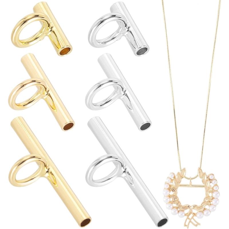 Quick Installation Silver Brooch to Pendant Converter Tool Brooch Adapter Suitable for Effortless Jewelry Style Changes
