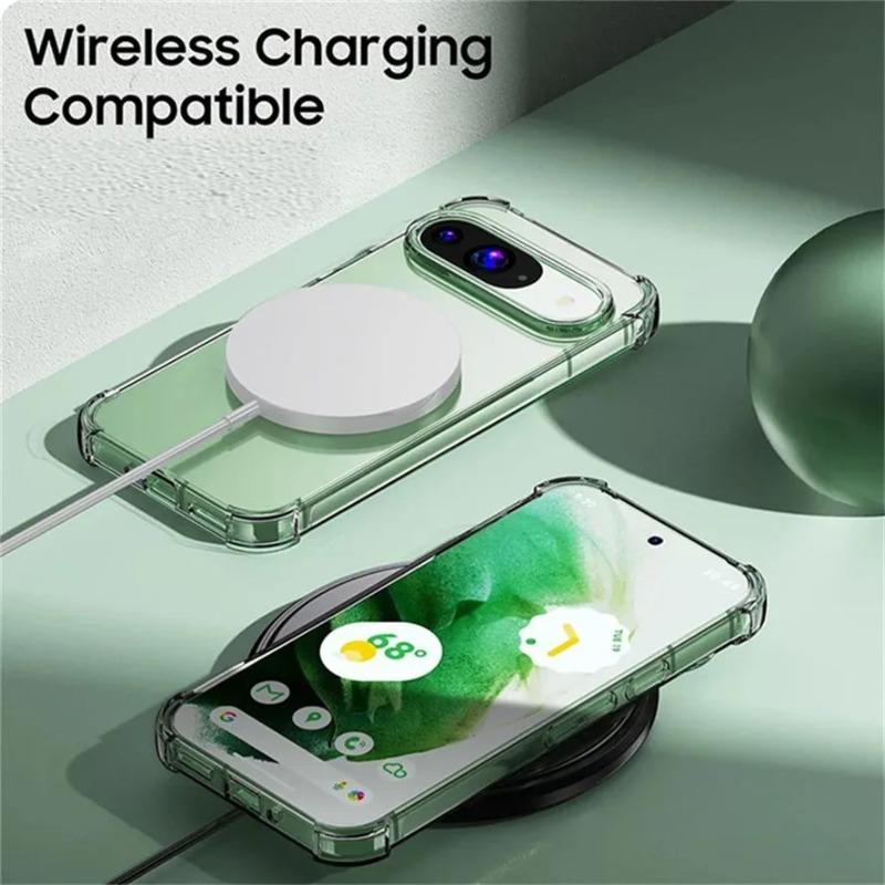 Чехол для Google Pixel 10 9 8 7 6 Pro 9A 8A 7A 6A 5G Защитная крышка Четыре угла Противоударный бампер Coque Fundas