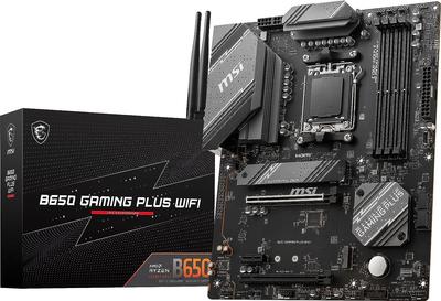 Материнская плата MSI B650 GAMING PLUS WIFI Совместимость с серией AMD Ryzen B650 ATX Max Совместимость с MB6266 7000/9000 DDR5-7200 (ОС)
