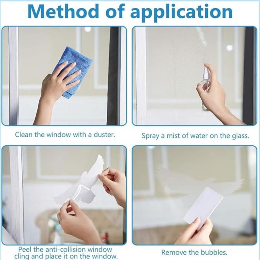 Оконные накладки Leaf Design: Экологичная защита от столкновений с птицами с помощью статического прилипания