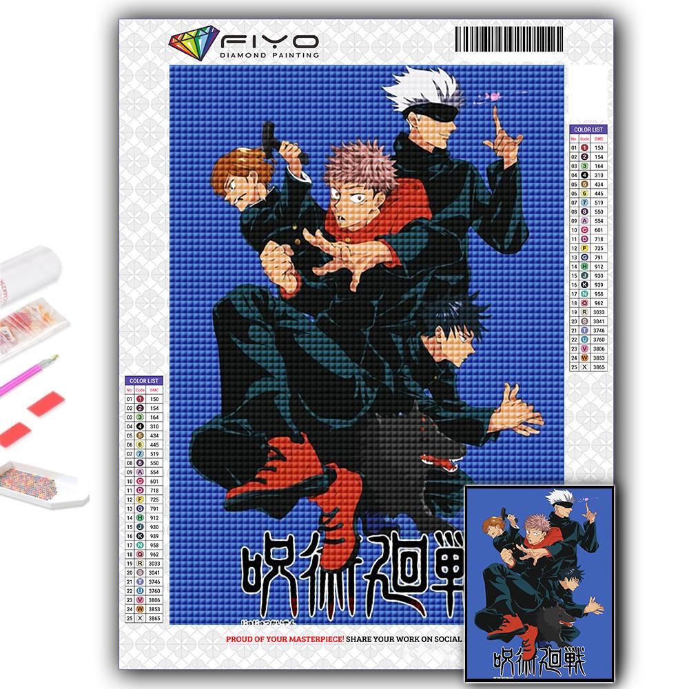 5D DIY Алмазная вышивка Дзюдзюцу Кайсен Алмазная картина Мозаика Украшение дома