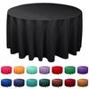 Thick Plain Cloth Solid Color Round Tablecloth Party Supplies