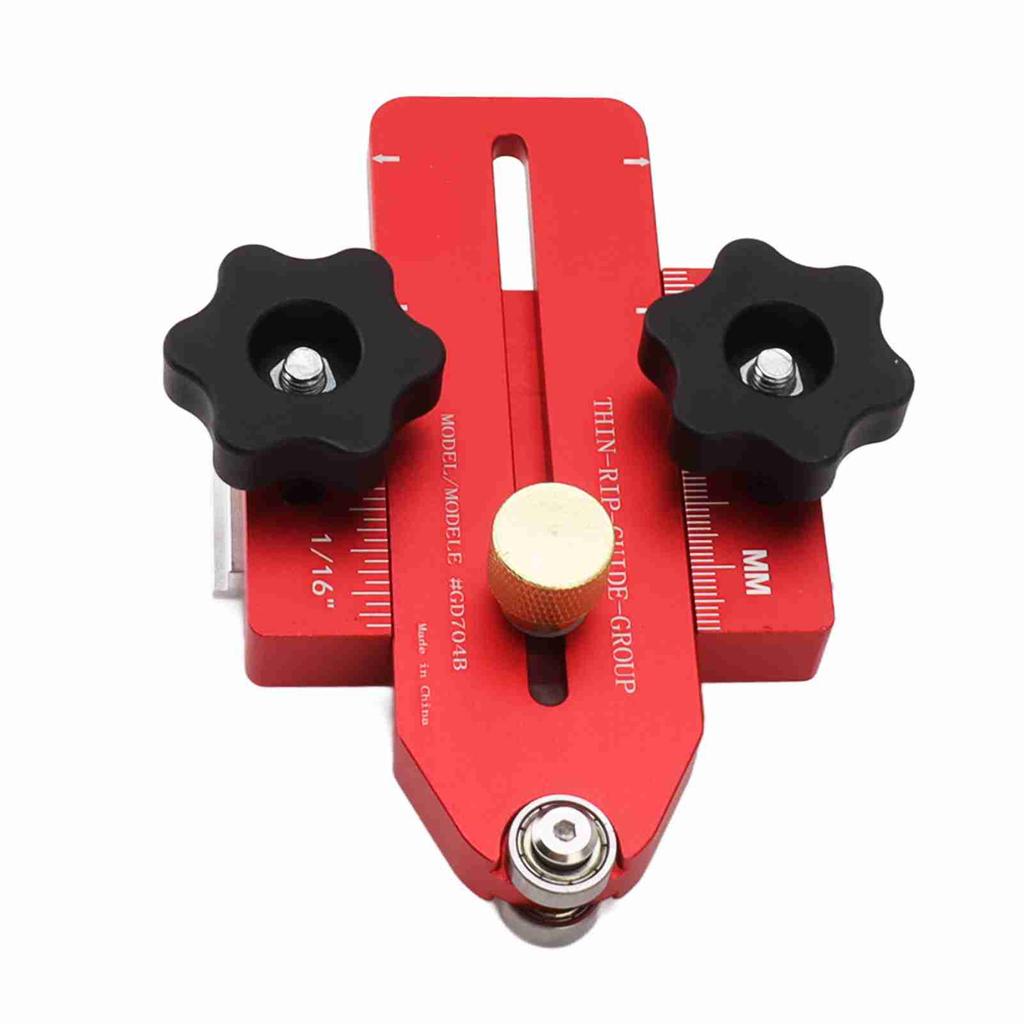 Woodworking Table Saw Jig Aluminum Alloy Router Table Band Saw Jig Guide for Repeat Narrow Strip