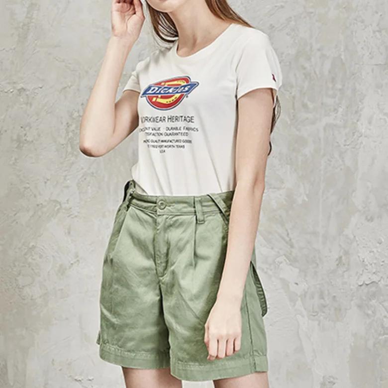 Dickies Straight Fit T Shirt Women's White (Unisex) T-Shirts DK000402C4D