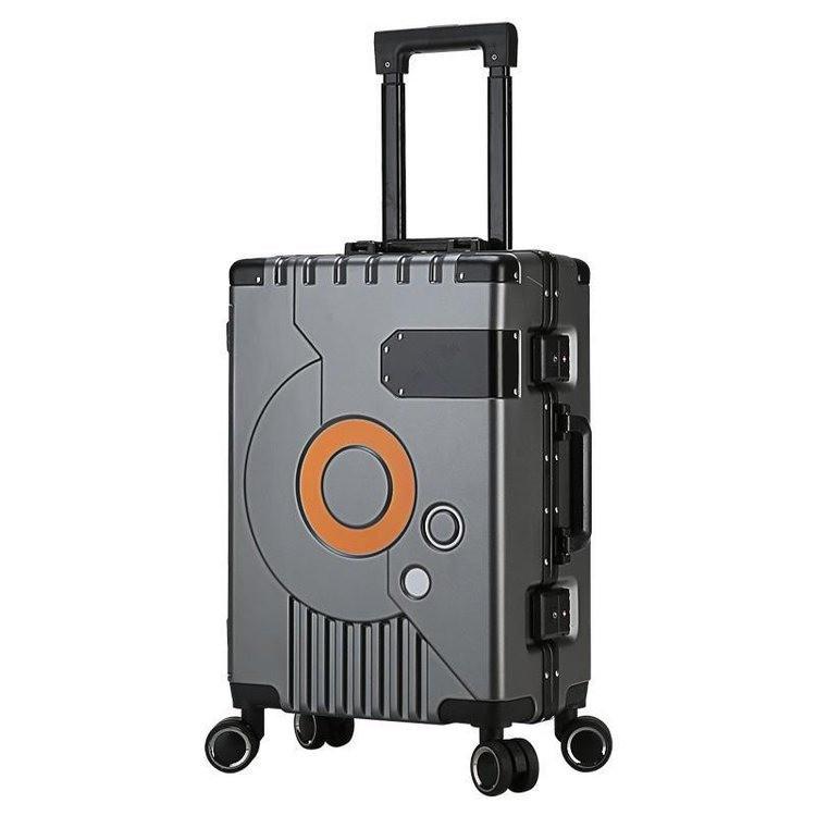 20-Inch Aluminum Frame Trolley Suitcase with Universal Wheels - Large Capacity Carry-On Luggage