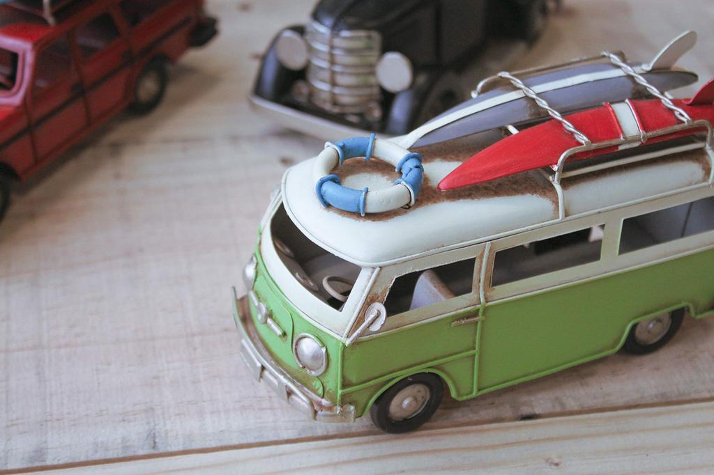 Ностальгическая декоративная тележка Keystone, 17 x 7,5 x 10 см, Зеленая, DE049520