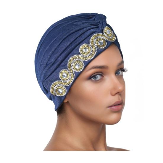 Женский платок на голову Эластичный обхват головы Дизайн с перекручиванием Шапка-тюрбан