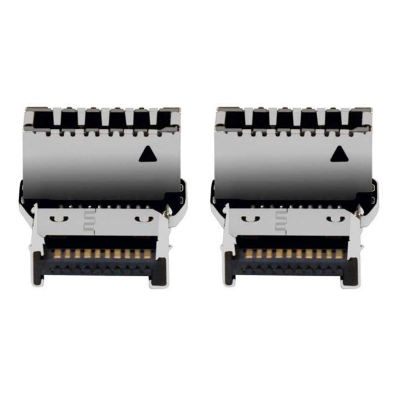 90 Degree Angled USB 3.2 Type E Internal Connectors Male And Female Port Adapter 20Gbps Transmission Motherboards Front Panel Installation