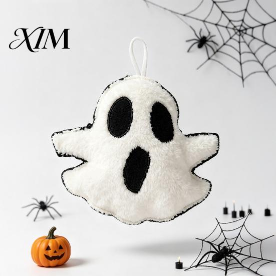Holiday Atmosphere Ghost Props Halloween Hanging Ornament, Cute Spooky Plush Tabletop Decorations Figurine, Props, Funny Party Supplies Decoration for