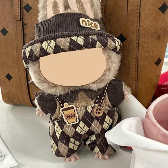 Doll Clothes Set for 17cm Labu-bu Luxury Chic Style Outfit Unique Doll Clothing Set Fashionable Doll Accessories for Collectors