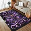 1PC Purple Dream Dragonfly Pattern for Carpet Living Room Bedroom Bedside Floor Mat Home Decor Large Size Room Area Rug