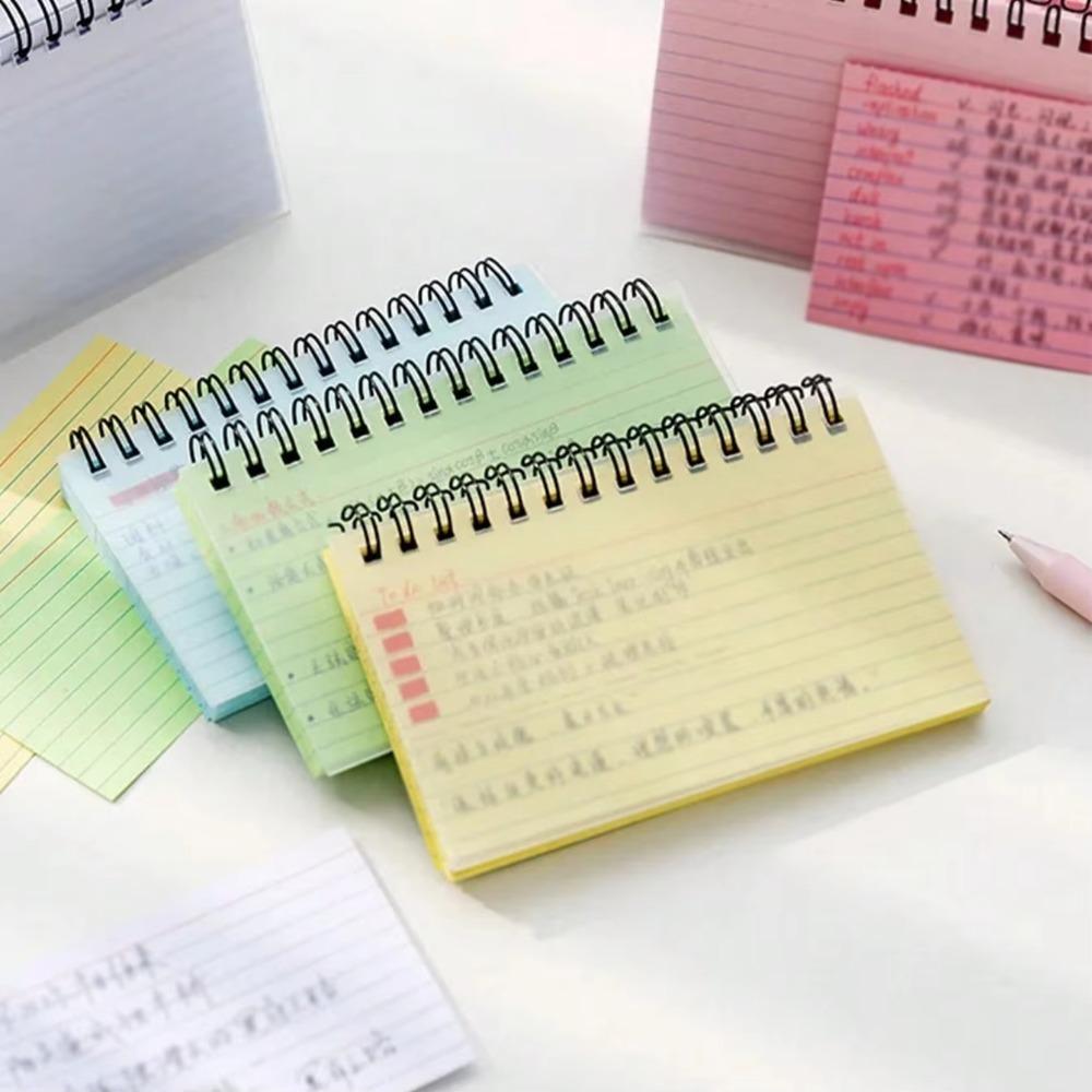 Simple Lined Spiral Notebook With Colorful Pages,Tearable Binding,Office Supplies Journal Diary Stationery Back To School