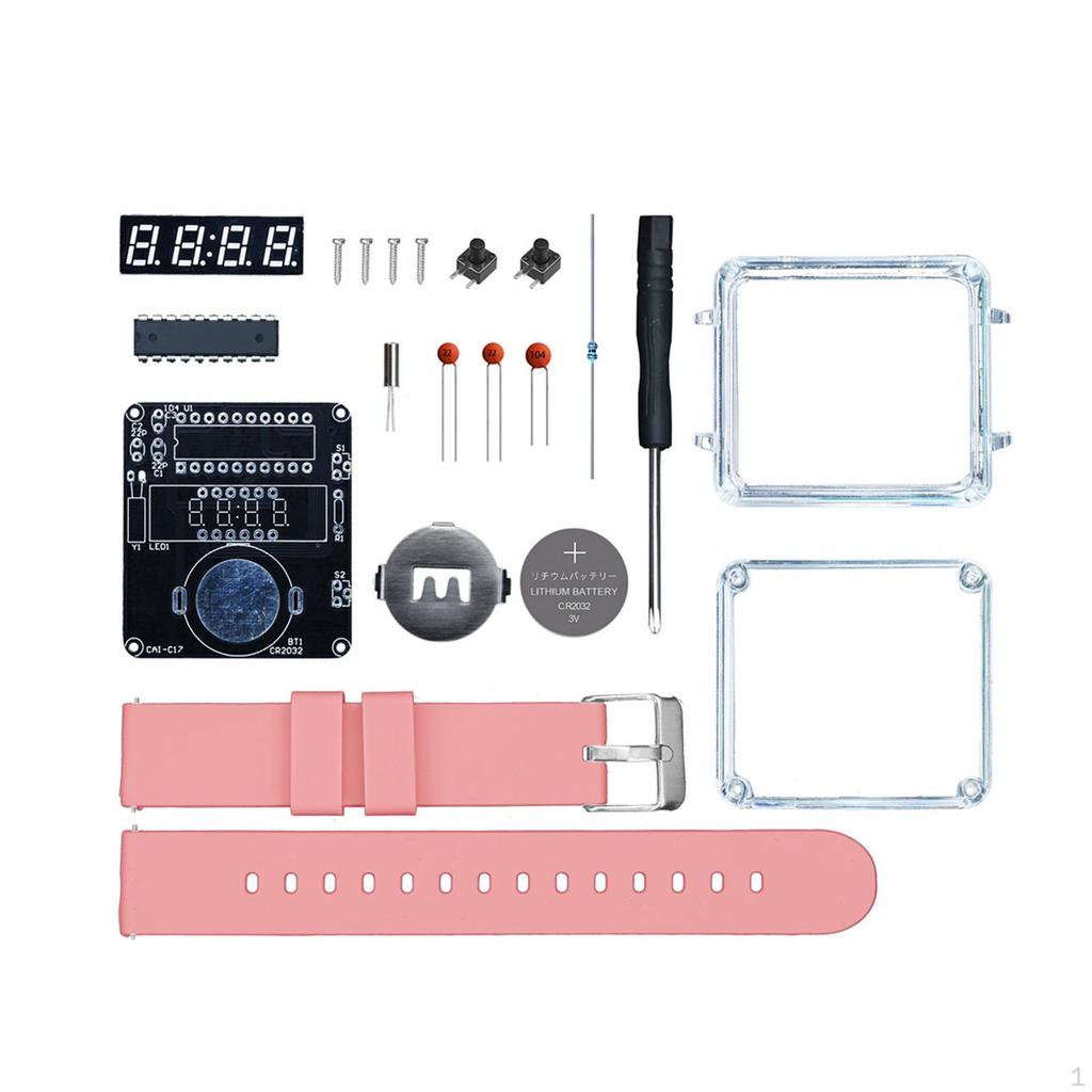 Набор для сборки электронных часов своими руками, физическая игрушка, практика пайки для образования