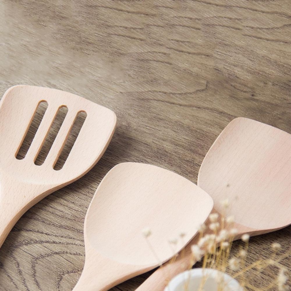 30/35cm Stirring Cookware Wok Shovels Cooking Tool Kitchen Utensil Wooden Spatula Shovel Turner