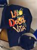 La Dolce Vita Lemon Art Print On Premium Soft Mens T Shirt Perfect For Summer Casual Vacation Style