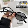 Модные фотохромные солнцезащитные очки с маленькой оправой унисекс для близорукости с линзами, меняющими цвет, женские роскошные очки с минусовой диоптрией -2.5