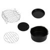 Аксессуары для фритюрницы Противень для пиццы Сковорода для торта Силиконовая подкладка Шпажки Решетка для гриля Противень для выпечки для фритюрницы 7 дюймов