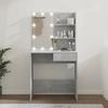 Vanity Table With LED Lighting 74.5X40X141 Cm Concrete Grey