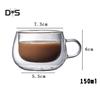 Trendshome Decor 150 мл двухслойная термостеклянная чашка термостойкая кружка для чая и кофе с ручкой