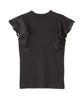 Natural Beauty Basic Opal Frill Sleeve Knit Black Women's Sweater,