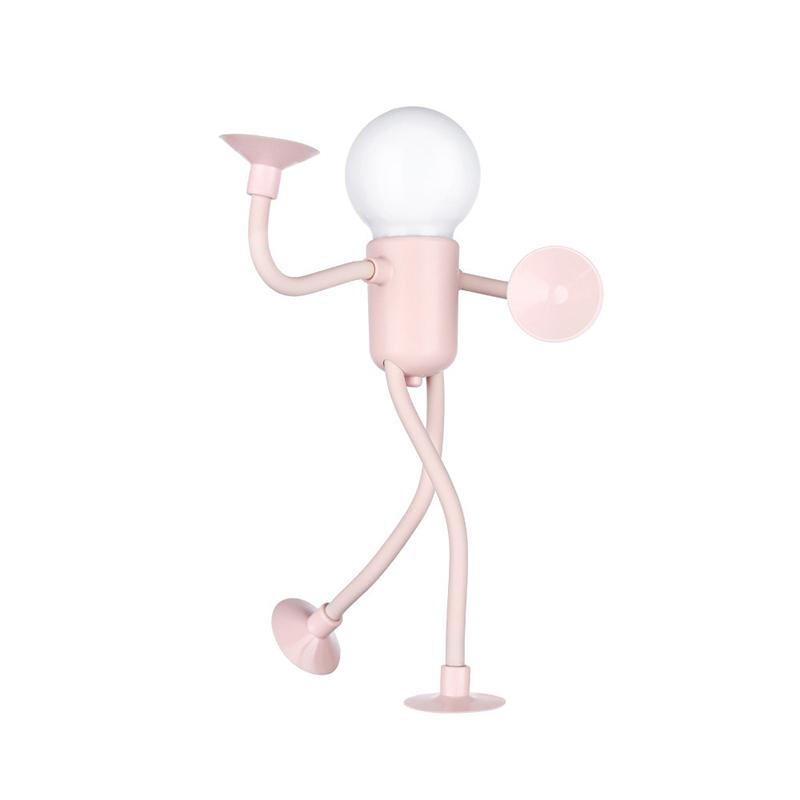 Изменяемая форма Забавный спортсмен Ночной светильник Кнопка Батарея Настольная лампа Универсальная мини-лампа Креативный орнамент Вакуумная адсорбция