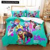Комплект постельного белья Game Ninjala Single Twin Full Queen King Size Bed Set Adult Kids Bedroom Duvet Cover Sets 3D Print Kawaii Kids Camas