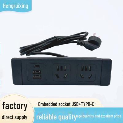 Скрытая розетка USB-C и USB для офисной мебели