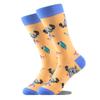 Happy Funny Socks Men Animal Lion Sloth Shark Crazy Design Sokken Unisex Novelty Violin Carrot Crew Skateboard Calcetines Hombre