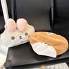 Плюшевая коробка для салфеток Rilakkuma, мягкая пушистая подвесная медвежья салфетница, милый портативный держатель, креативный контейнер для хранения бумаги для дома/автомобиля