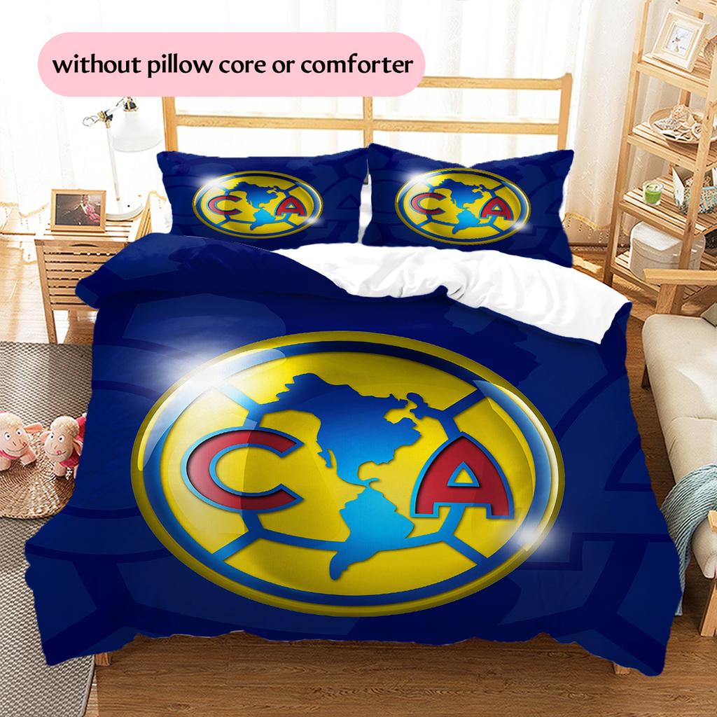 Club América Pattern Bedding Quilt Set Home Decoration Gift (1 * duvet cover + 2 * pillowcase without core)