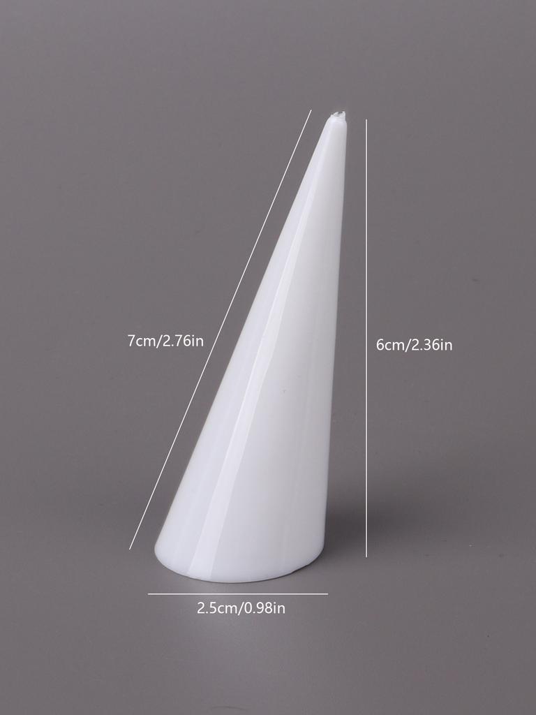 1шт прозрачный акриловый треугольный конусный держатель для колец для хранения ювелирных изделий пластиковый держатель для колец