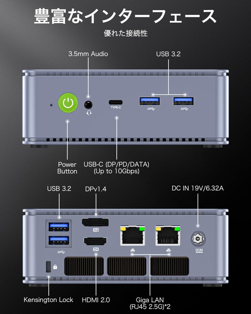 GMKtec мини-ПК 13-го поколения Intel Core i7 13620H max DDR5 SSD мини-ПК Windows 11 Pro мини-компьютер небольшой ПК LAN 3 вывода экрана игровой компьютер