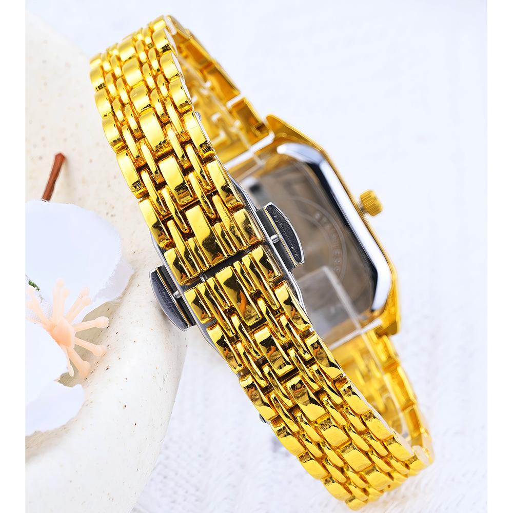 Luxury Square Women Quartz Watch Stainless Steel Bracelet Wristwatch Minimalist Ladies Dress Clock Relogio Feminino