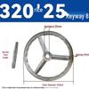 Chrome-Plated Cast Iron Handwheel with Square and Round Corrugated Edges for Industrial Machine Tools