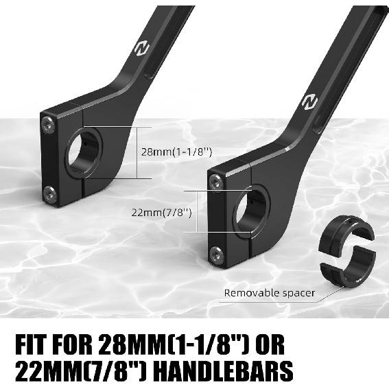 NICECNC Aluminum CNC Roadbook Mounting Arms Handlebar Bracket Roadbook Support Compatible with 690 Enduro/Enduro R/SMC/SMCR 2008-2023, Compatible