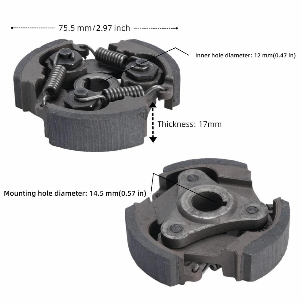 Iron Trimmer Clutch Compact Engine Clutch Durable Repair Part for ROBIN 411