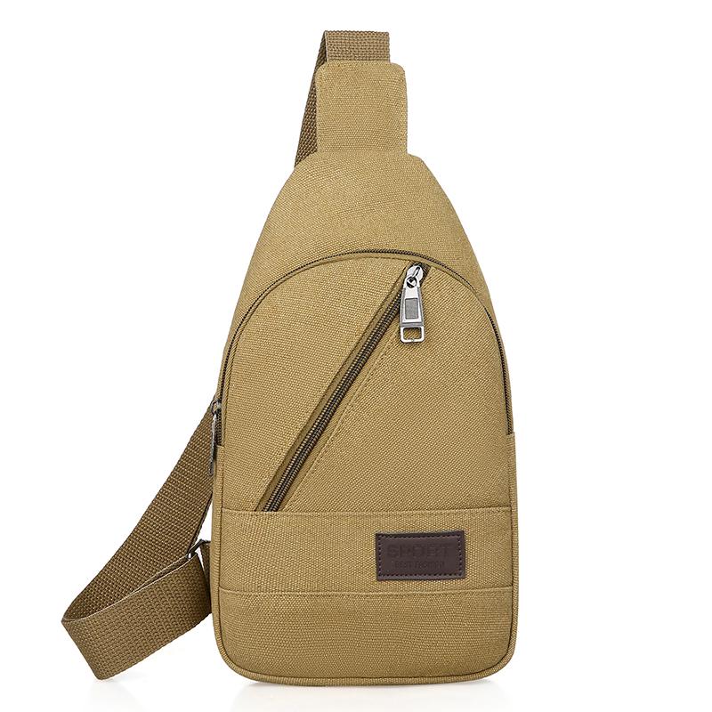 Korean Style Men's Oxford Cloth Crossbody & Waist Bag - Canvas Chest & Shoulder Bag