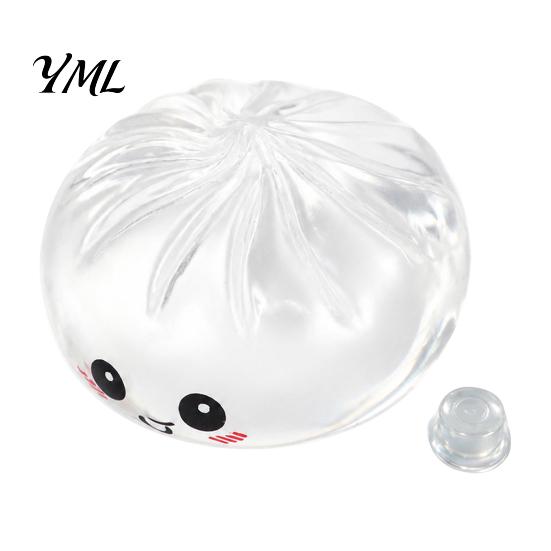 Dumpling Squeeze Toy Making Kit DIY Skin, Fillable Empty Ball Skin with Anxiety Relief Toys Stopper, Simulated Bun Supplies Focus Improvement Fidget