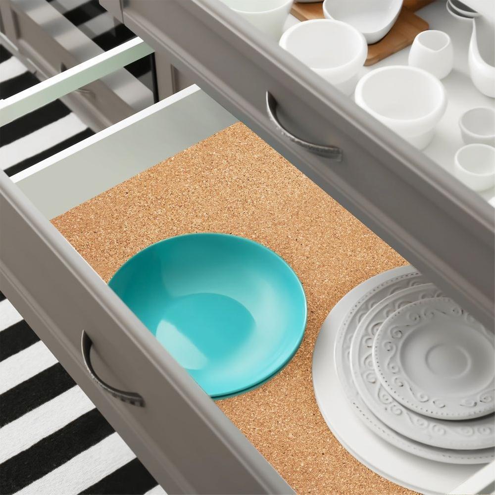 Self-Adhesive Cork Drawer Liner Mat Orion 120x30.5cm