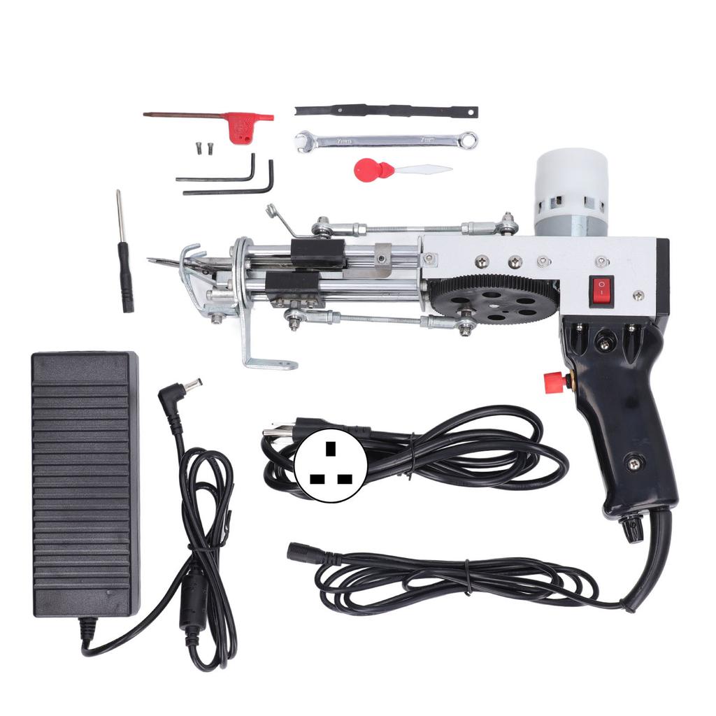 Tufting Gun Black Overvoltage Overcurrent Protection Simple Operation Tufting Gun Kit for DIY