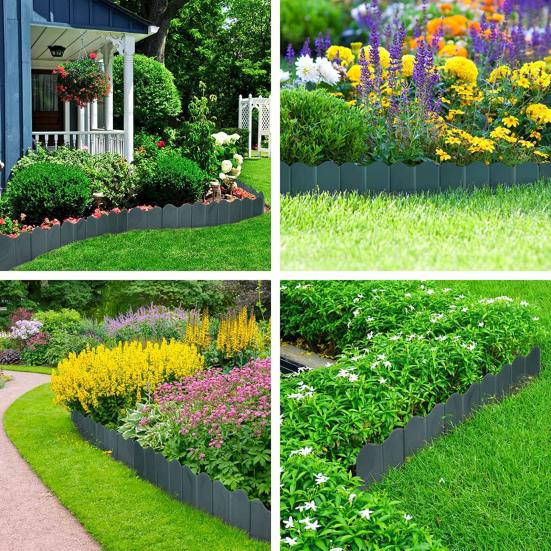 20Pcs Border Fence Easy Installation High Toughness All-Purpose Walkway Landscape Edging Plant Border Yard Supply