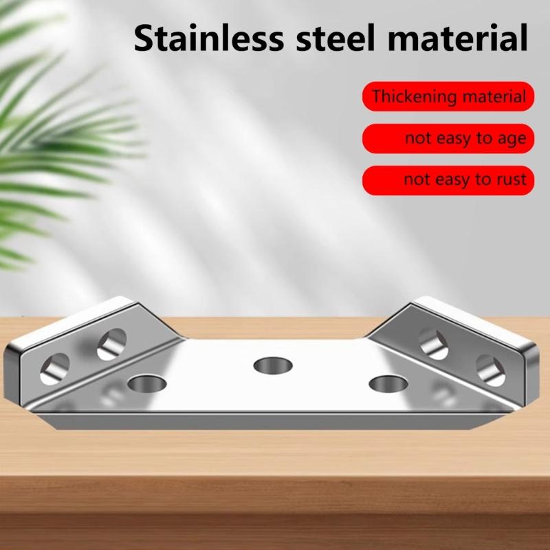 20 шт. универсальные угловые соединители для мебели, угловые кронштейны из нержавеющей стали, угловые кронштейны для мебели
