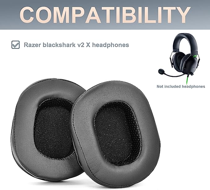 Сменные амбушюры для наушников, совместимые с Razer BlackShark V2 X, сменные наушники, амбушюры