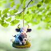 Christmas Cow Pendant Durable Acrylic Adorable Cow Ornament for Christmas Tree Decoration Party Favor