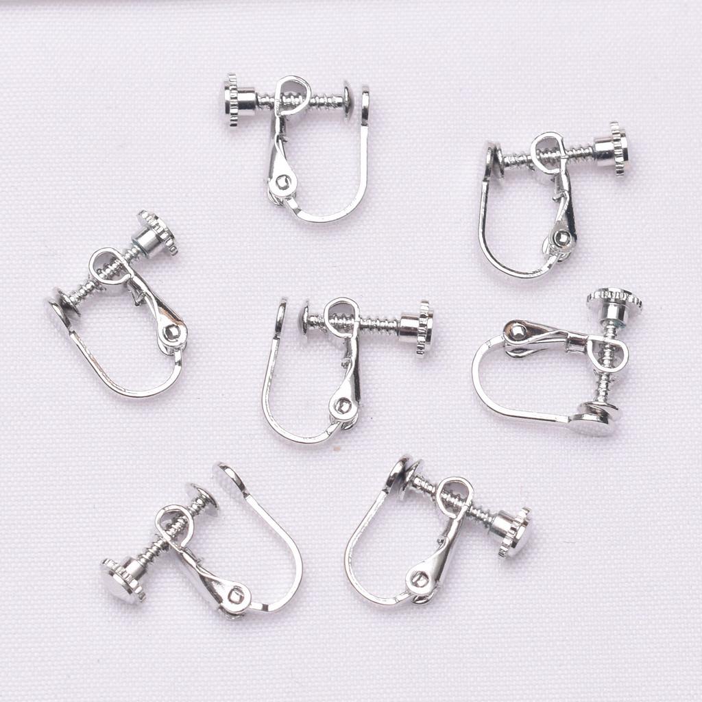 10pcs DIY Ear Clips Converter Spiral Ear Clips Earrings Accessories No Pierced Ear Clips Converter Painless Invisible Ear Clips